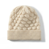 Women Cashmere Beanie Warm Cashmere Knitted Beanie Hat